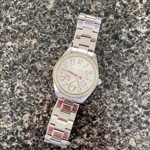 Silver Betsey Johnson Watch